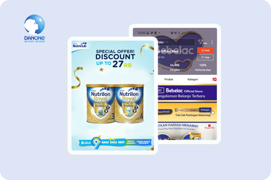 SiS E-commerce Display - Danone