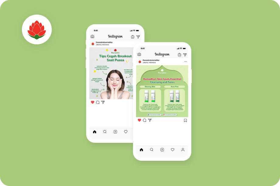 Social Media Content - Theraskin