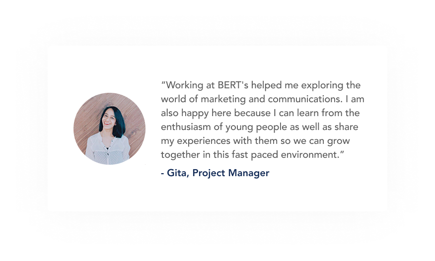 Employee profile: Gita. Image